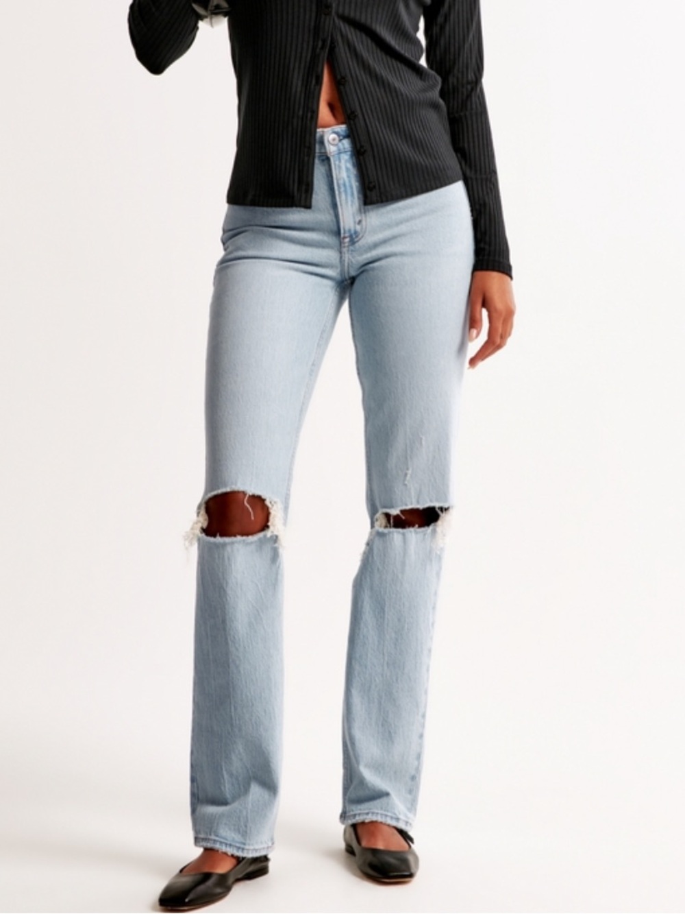 Abercrombie Mid Rise 90s Straight Jean